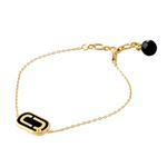 MARC JACOBS （マークジェイコブス） M0012393-065 Black／Gold 「J」ロゴモチーフ ブレスレット Icon Enamel Bracelet