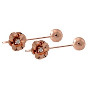 kate Spade (ケイトスペード) WBRUE454-717 Rose Gold フラワーモチーフ ハンガー ピアス Shine On Flower Hanger Earrings 商品写真1