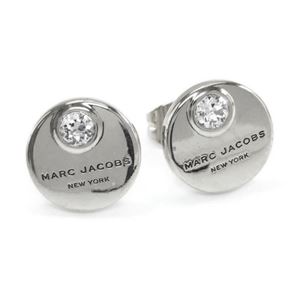 MARC JACOBS （マークジェイコブス） M0009789-169 Crystal／Silver コイン クリスタル スタッド ピアス MJ Coin Studs