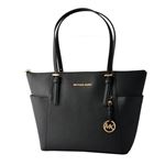 MICHAEL KORS （マイケルコース） 30F2GTTT8L Black MKチャーム付 ショルダー・トートバッグ A4サイズ対応 JET SET ITEM