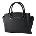 MICHAEL KORS （マイケルコース） 30S3GLMS2L Black 2WAY ショルダー・ハンドバッグ ミディアム サッチェルバッグ SELMA