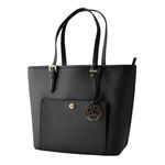 MICHAEL KORS （マイケルコース） 30S6GTTT2L Black MKチャーム付 トートバッグ JET SET ITEM