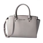 MICHAEL KORS （マイケルコース） 30T3SLMS2L PEARL GREY 2WAY ショルダー・ハンドバッグ ミディアム サッチェルバッグ SELMA