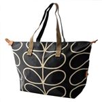 Orla Kiely （オーラカイリー） 0ETCLIN131 Liquorice ショルダーバッグ GIANT LINEAR STEM Zip Shopper