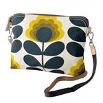 Orla Kiely （オーラカイリー） 17SESFS136 Sunshine ショルダーストラップ付 トラベルポーチ バッグ クロスボディ SUMMER FROWER STEM Travel Pouch