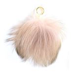 MICHAEL KORS （マイケルコース） 32F6GKCK3F Soft Pink フォックスファー キーリング バッグチャーム FUR PON PON