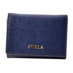 FURLA （フルラ） 872827 NAVY PR83 B30 バビロン パスケース付 三つ折り ミニ 財布 BABYLON S TRIFOLD