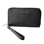 MICHAEL KORS （マイケルコース） 32H4GTVE9L Black モバイル・スマホケース付 ラウンドファスナー長財布 JET SET TRAVEL