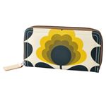 Orla Kiely （オーラカイリー） 17SESFS122 Sunshine ラウンドファスナー長財布 SUMMER FROWER STEM Big Zip Wallet