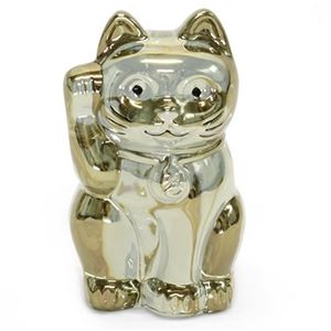 Baccarat (バカラ) LUCKY CAT 表情が可愛い 日本生まれのラッキーモチーフ 「招き猫」(ゴールド) 2612997 商品写真1
