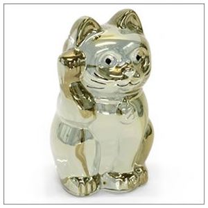 Baccarat (バカラ) LUCKY CAT 表情が可愛い 日本生まれのラッキーモチーフ 「招き猫」(ゴールド) 2612997 商品写真2