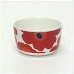 marimekko （マリメッコ） UNIKKO BOWL ウニッコ柄 ボウル 250ml デザートやサラダなどを入れるのに便利  ホワイト×レッド 63432 1 White／Red