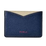 FURLA（フルラ） 904401 NAVY+CRETA PS28 B30 ジョイア カラーブロック 名刺入れ カードケース GIOIA S CREDIT CARD CASE