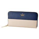 Kate Spade（ケイトスペード ） PWRU5073 405 バイカラー ラウンドファスナー長財布 CAMERON STREET lacey