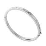 Kate Spade（ケイトスペード） WBRUB745-911 Clear／Silver セット イン ストーン ヒンジ バングル ブレスレット Set In Stone Metal Hinged Bangle