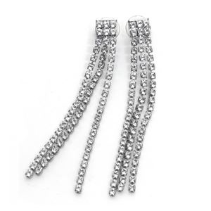 SWAROVSKI（スワロフスキー） 5293087 クリスタル メッシュ ロング ピアス Fit Long