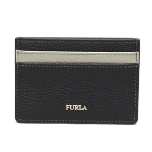 FURLA（フルラ） 924575 ONYX+COLOR GOLD PU01 CO3 バビロン カラーブロック 名刺入れ カードケース BABYLON S CREDIT CARD CASE