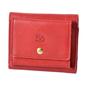 IL BISONTE（イルビゾンテ） C0940 P 245 Rosso 三つ折り 財布 コンパクトウォレット WALLET