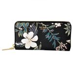 Kate Spade（ケイトスペード） PWRU6214 098 ボタニカルプリント ラウンドファスナー長財布 CAMERON STREET BOTANICAL lacey