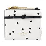 Kate Spade（ケイトスペード） PWRU6272 149 ドット柄×リボンモチーフ パスケース付 二つ折り ミニ財布 LAKEVIEW ROAD DOT adalyn