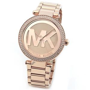 MICHAEL KORS（マイケル コース） ラインストーンとシンボリックなロゴが魅力のグラマラスなブレスウオッチ MK5865