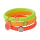 MARC JACOBS (マークジェイコブス) M0012896-951 Neon Pink Multi (ネオンピンクマルチ) クラスターポニー ヘアゴム3本セット ブレスレットにも Logo Disc Pony