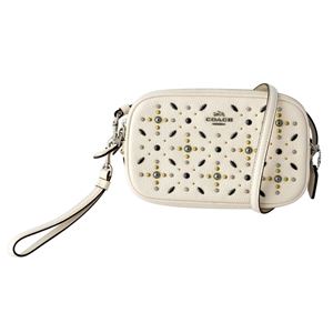 COACH （コーチ） 24406 Li／Chalk （LHCHK） プレーリー リベット ショルダーバッグ クラッチバッグ CROSSBODY CLUTCH チョーク（オフホワイト）