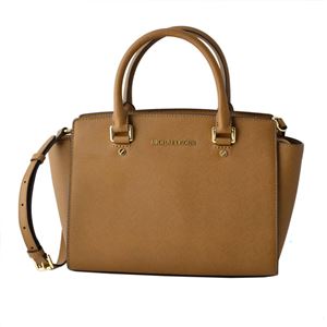 MICHAEL KORS （マイケルコース） 30S3GLMS2L 230 LUGGAGE 2WAYキャメルブラウン ショルダーバッグ ハンドバッグ ミディアム SELMA MD