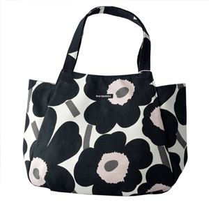 marimekko （マリメッコ） 046171 981 コットンキャンバス ショルダー・トートバッグ HUVITAR PIENI UNIKKO