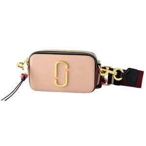 MARC JACOBS （マークジェイコブス） M0012007-697 Rose Multi （ローズマルチ）ダブルJロゴ スナップショット カラーブロック ショルダーバッグ スモール カメラバッグ クラッチ Snapshot