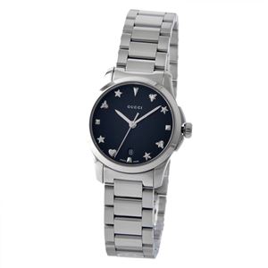 GUCCI （グッチ） YA126573 Gタイムレス レディース 腕時計 文字盤カラー：ブラック
