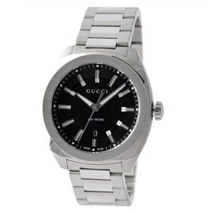 GUCCI （グッチ） YA142301 GG2570 メンズ 腕時計 文字盤カラー：ブラック