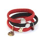 MARC JACOBS （マークジェイコブス） M0009975-601 Red Multi Ladybug Cluster Pony クラスターポニー てんとう虫チャーム ヘアゴム3本セット ブレスレットにも