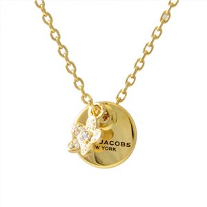 MARC JACOBS （マークジェイコブス） M0012398-710 Gold コイン デイジー ペンダント ネックレス MJ Coin Daisy Crystal Pendant