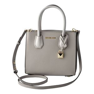 MICHAEL KORS （マイケルコース） 30T8TM9M2L 081 Pearl Grey マーサー ミディアム カラーブロック 2WAY ショルダーバッグ ハンドバッグ MERCER MD