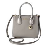 MICHAEL KORS （マイケルコース） 30T8TM9M2L 081 Pearl Grey マーサー ミディアム カラーブロック 2WAY ショルダーバッグ ハンドバッグ MERCER MD