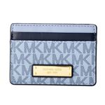 MICHAEL KORS （マイケルコース） 32F7GF6D0B 409 PLBLUE／ADMRL カラーブロック MKロゴ シグネチャー柄 カードケース JET SET TRAVEL