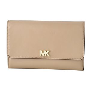 MICHAEL KORS （マイケルコース） 32T8TF6E2L 208 Truffle MKロゴ パスケース付 二つ折り長財布