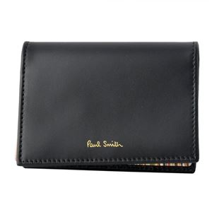 Paul smith （ポールスミス） 4776 W761A 79 Black カードケース 名刺入れ マルチストライプ