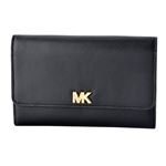 MICHAEL KORS （マイケルコース） 32S8GF6E2L 001 Black MKロゴ パスケース付 二つ折り長財布