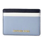 MICHAEL KORS （マイケルコース） 32T8GF6D1T 425 PLBL／WT／ADMR カラーブロック カードケース JET SET TRAVEL