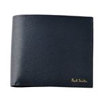 Paul smith （ポールスミス） 4833 W905 47 NAVY 小銭入れ付 二つ折り財布 内外バイカラー