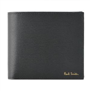 Paul smith （ポールスミス） 4833 W905 79 Black 小銭入れ付 二つ折り財布 内外バイカラー