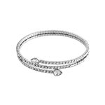 SWAROVSKI（スワロフスキー）5073592 Twisty Cuff Drop ペアシェイプクリスタル パヴェ スパイラル カフ バングル ブレスレット