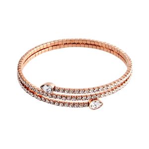 SWAROVSKI（スワロフスキー）5073594 Twisty Cuff Drop ペアシェイプクリスタル パヴェ スパイラル カフ バングル ブレスレット