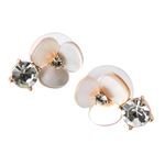 Kate Spade（ケイトスペード）WBRUE996-143 Cream Multi パンジーモチーフ パール クリスタル スタッド ピアス DISCO PANSY pearl drop studs