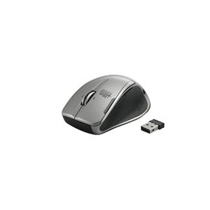 BUFFALO BlueLED無線マウス 超高感度 2.4GHz 6ボタン チルト シルバー BSMBW03SV