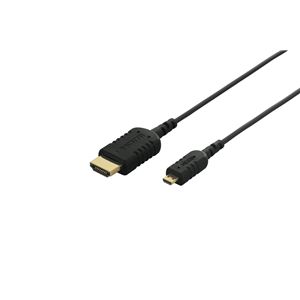 BUFFALO スマートフォン用ケーブル microHDMI:HDMI 1.5m ブラック BSMPC04H15BK