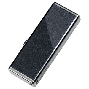 バッファロー 男性向け キャップレスデザイン USB3.0用 USBメモリー 16GB ブラック RUF3-JM16GS-BK