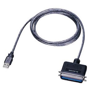 エレコム USB<=>パラレルプリンタケーブル(1.8m/グラファイト) UC-PGT